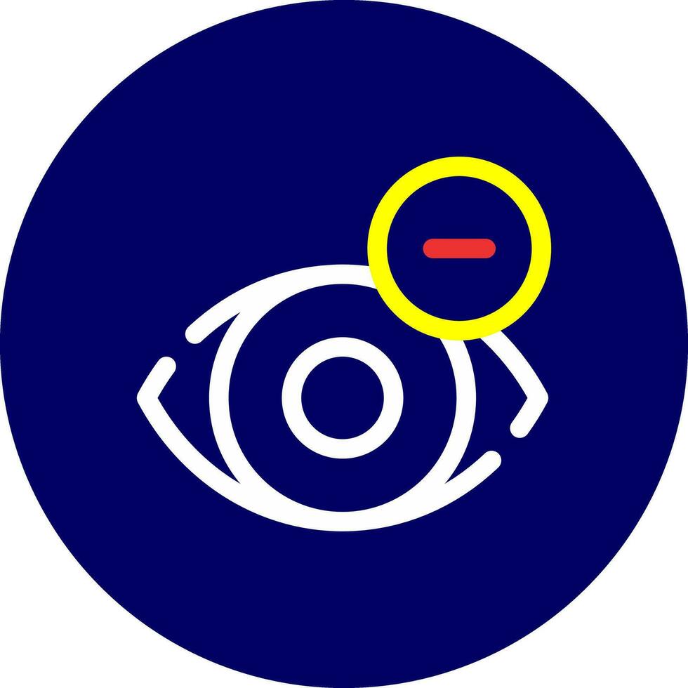 Shortsighted Creative Icon Design vector
