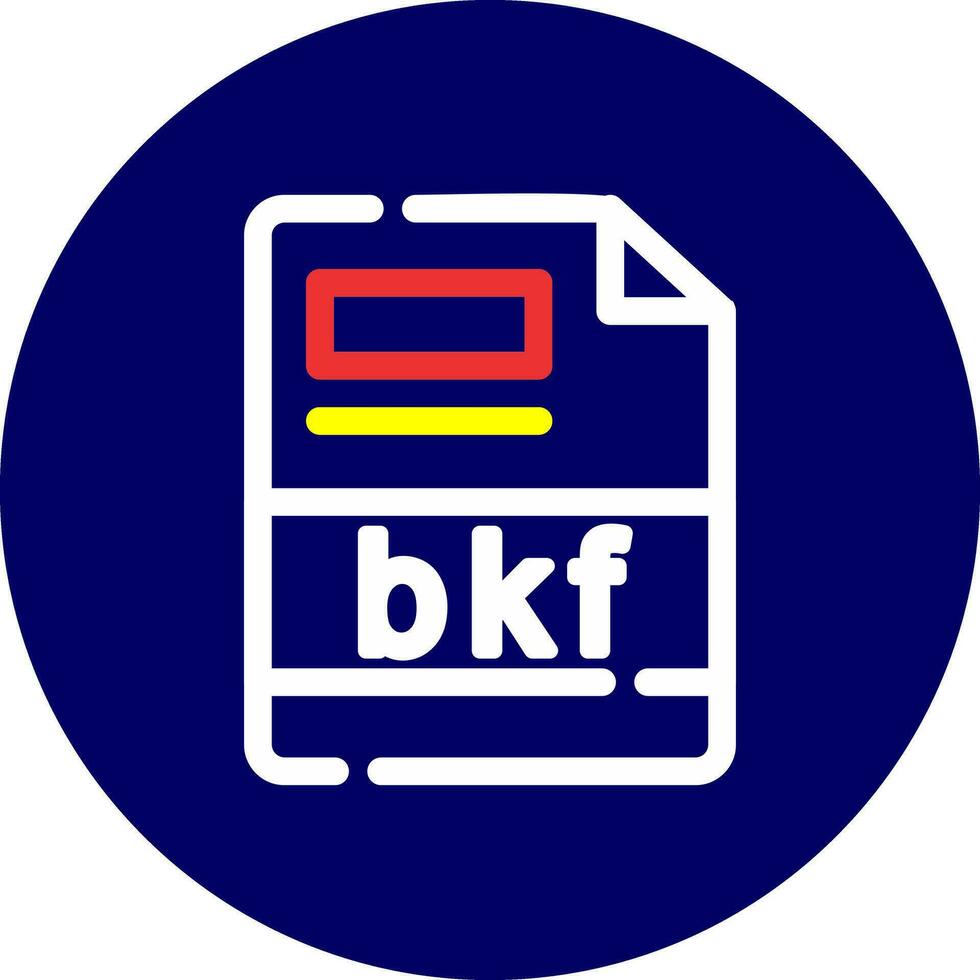 bkf creativo icono diseño vector