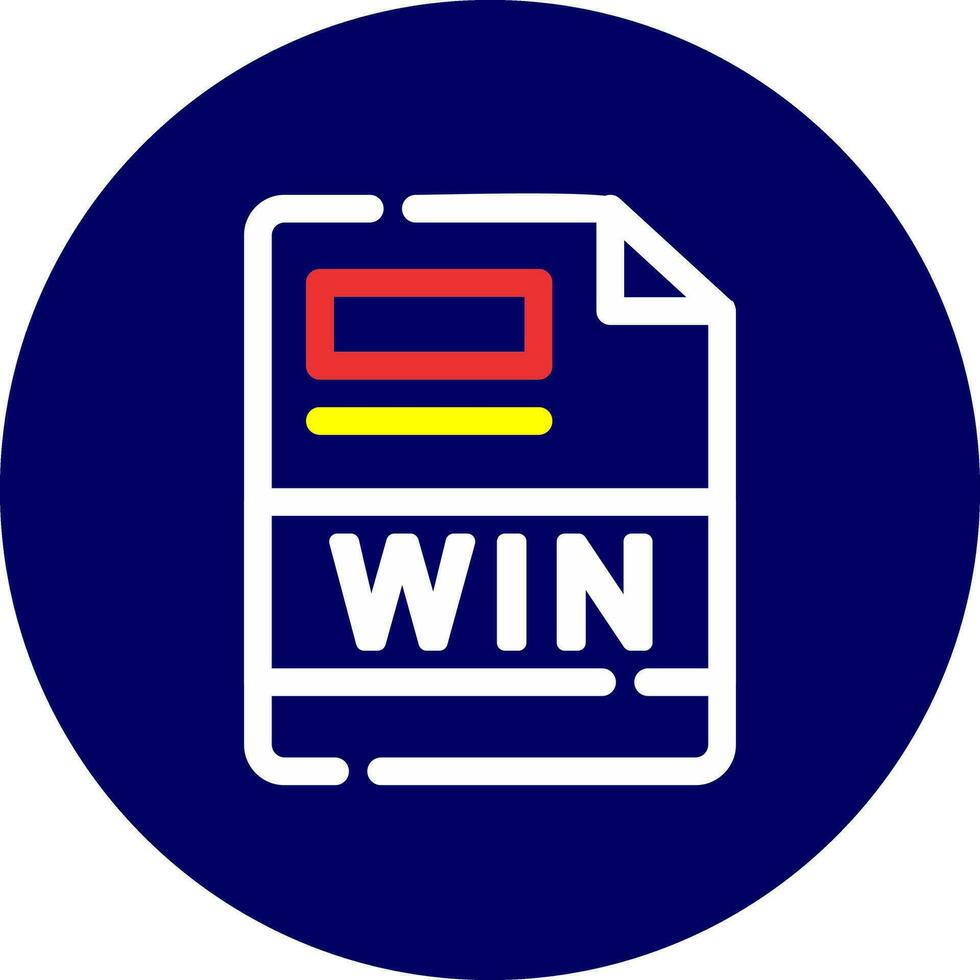 WIN Creative Icon Design vector