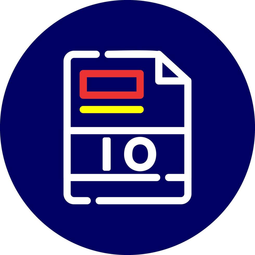 IO Creative Icon Design vector