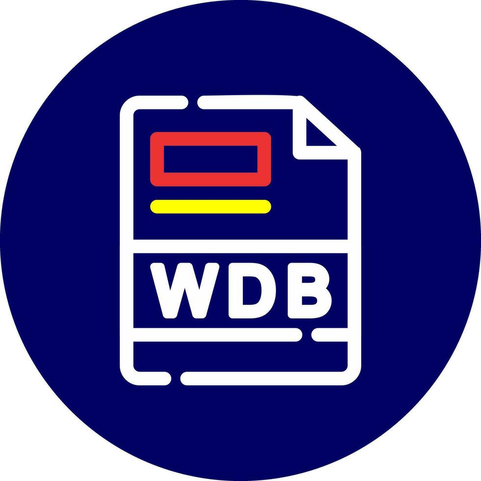 WDB Creative Icon Design vector