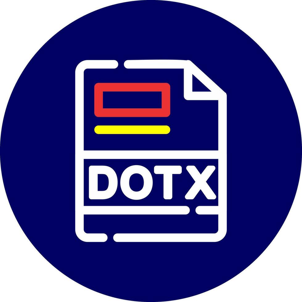 DOTX Creative Icon Design vector