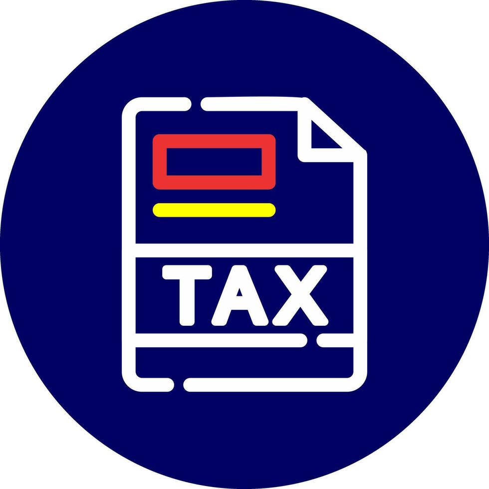 TAX Creative Icon Design vector