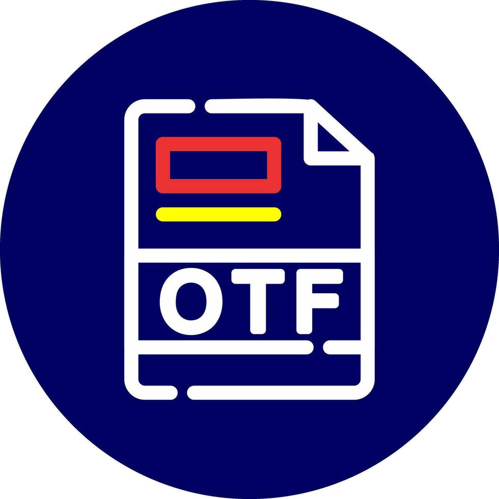 OTF Creative Icon Design vector