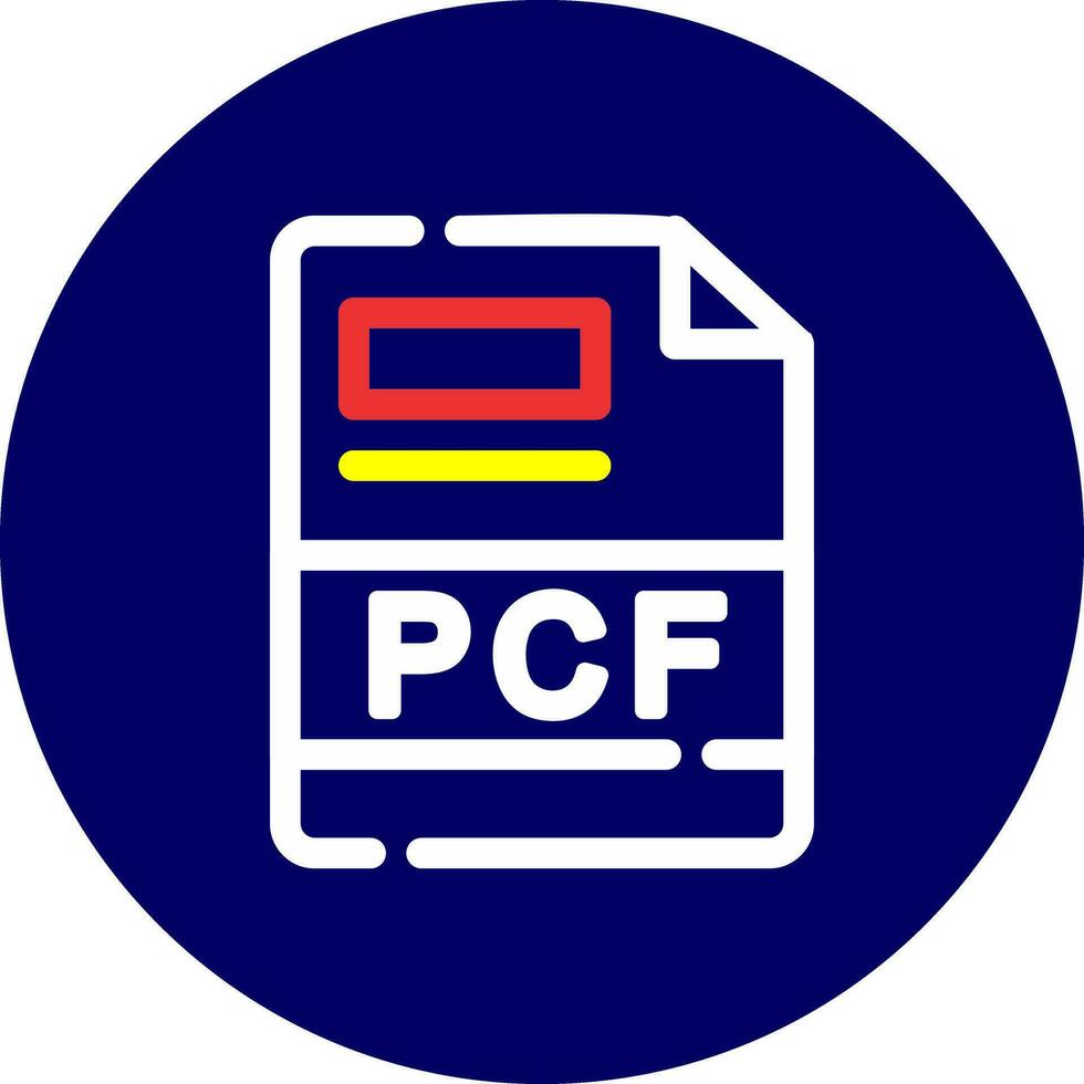 PCF Creative Icon Design vector