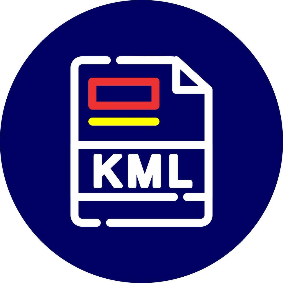 KML Creative Icon Design vector