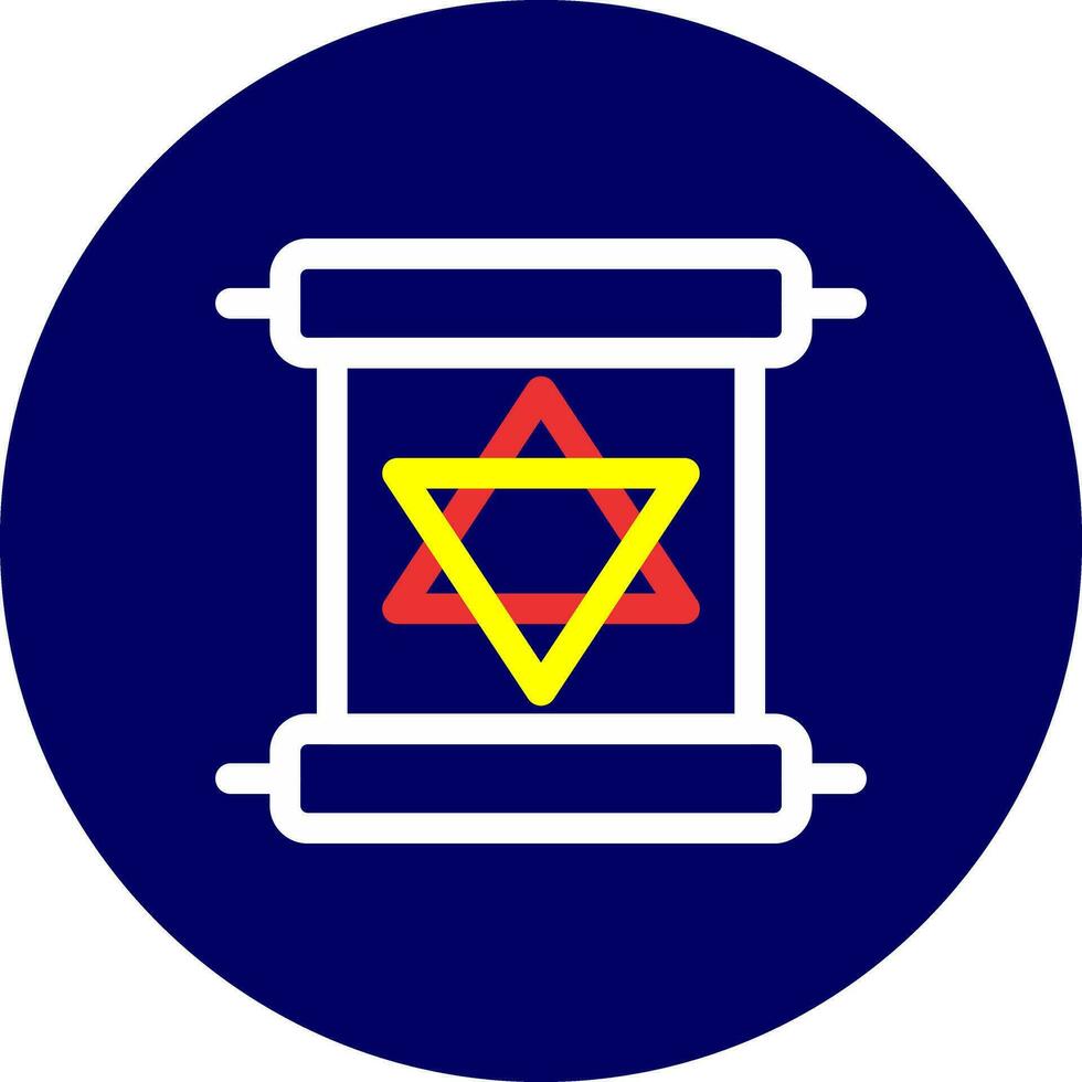 Scroll torah Creative Icon Design vector