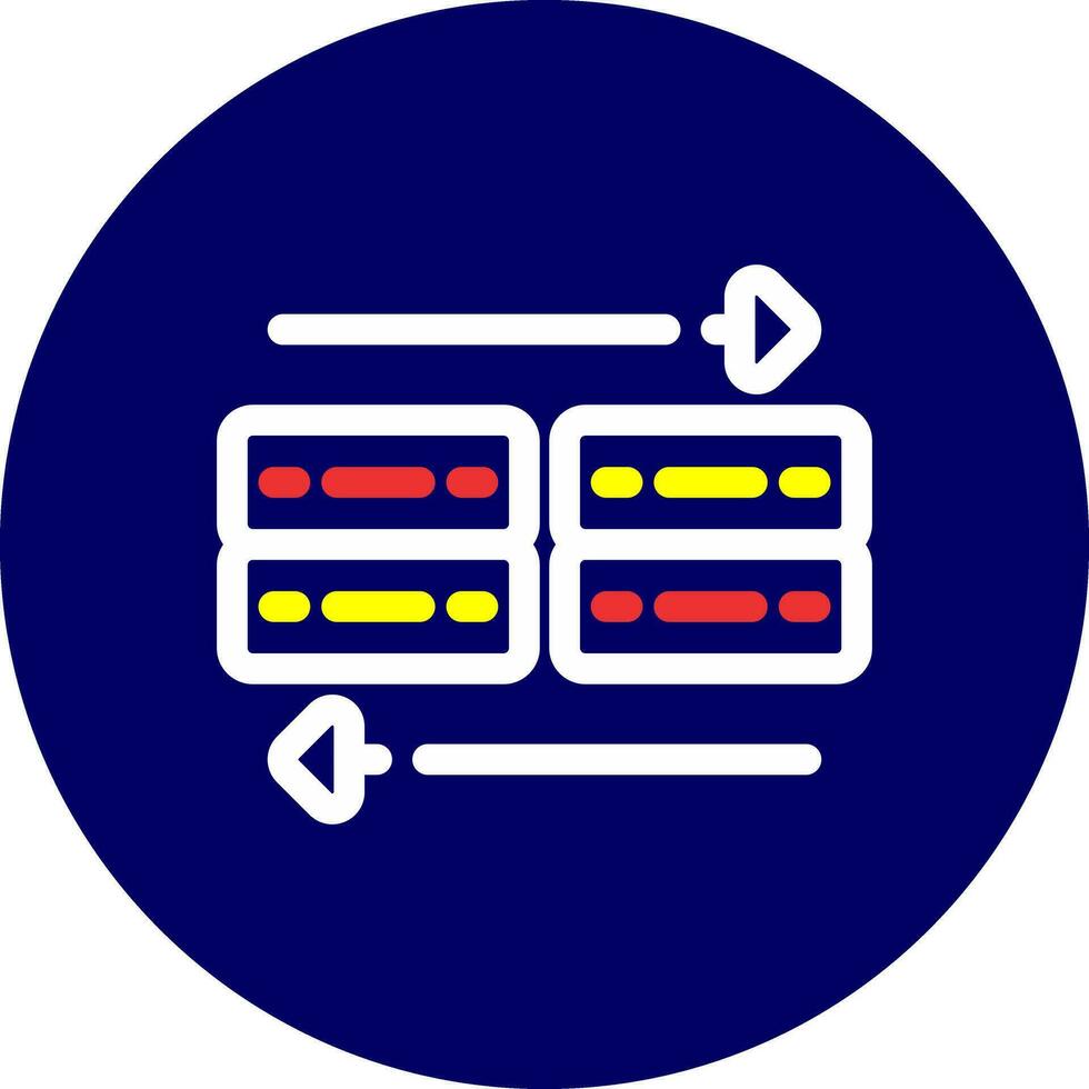Data Transfer Creative Icon Design vector