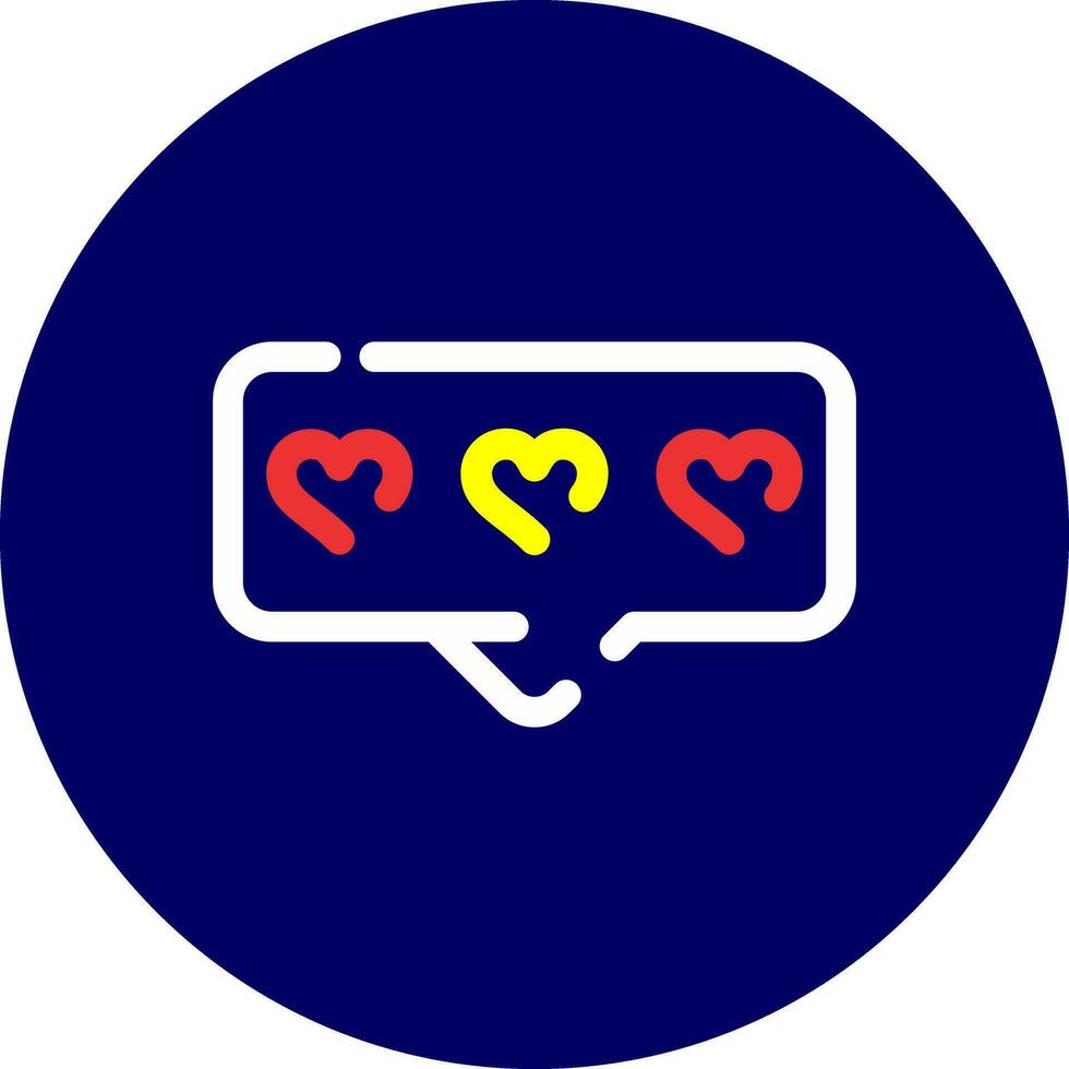 Comment Heart Creative Icon Design vector