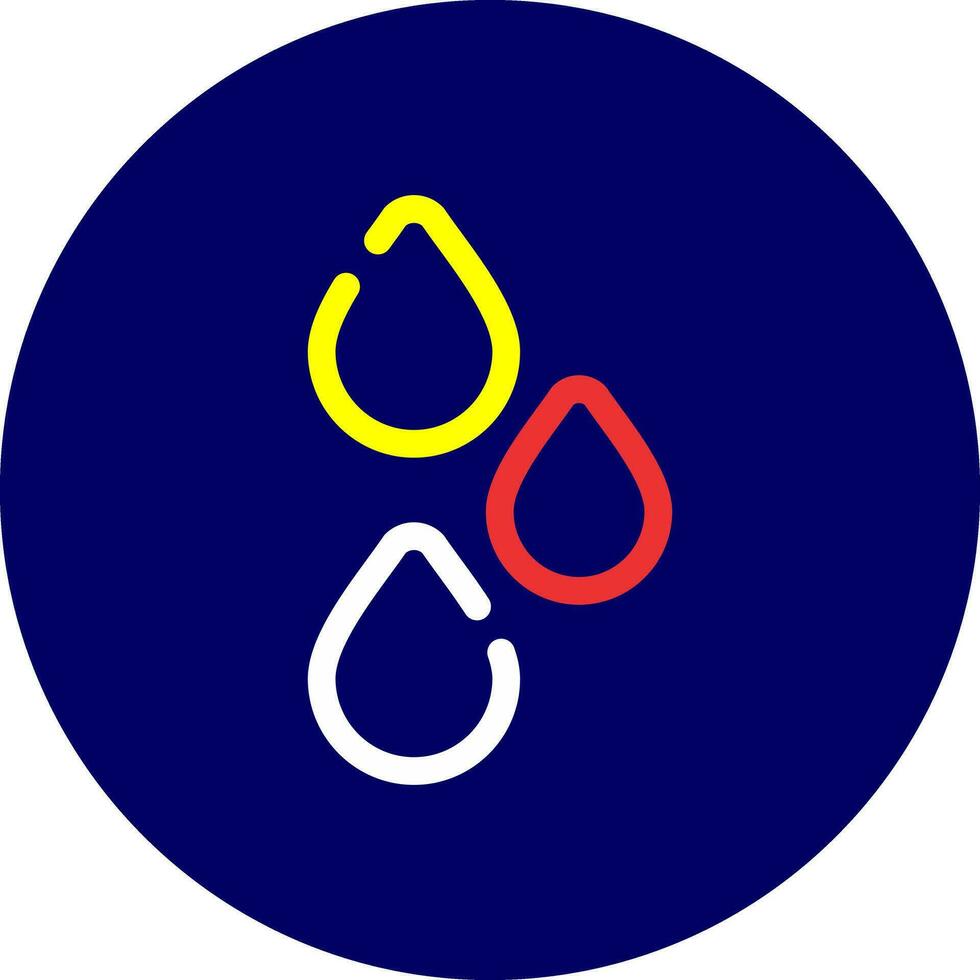 Raindrops Creative Icon Design vector