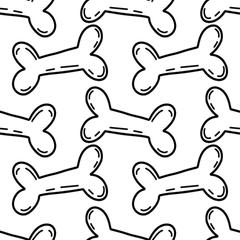 Seamless vector pattern with bones. Halloween background . Pattern with bones. Vector illustration.