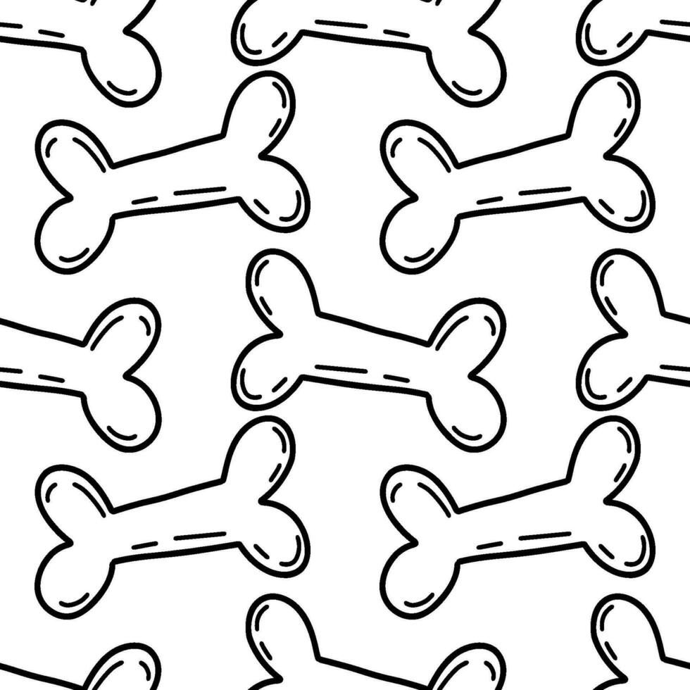 Seamless vector pattern with bones. Halloween background . Pattern with bones. Vector illustration.