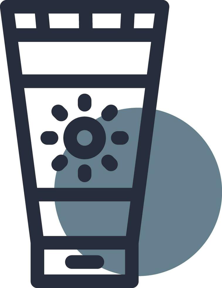 Sunscreen Creative Icon Design vector