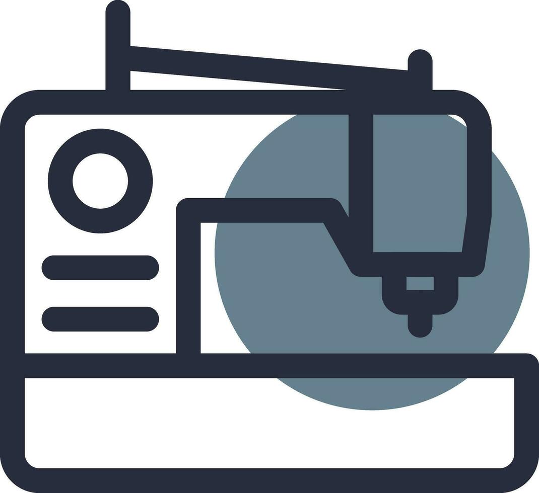 Sewing Machine Creative Icon Design vector