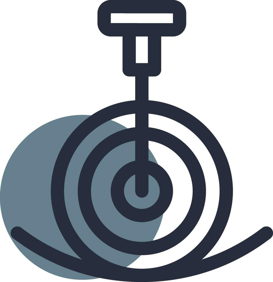 Unicycle Performance Creative Icon Design vector