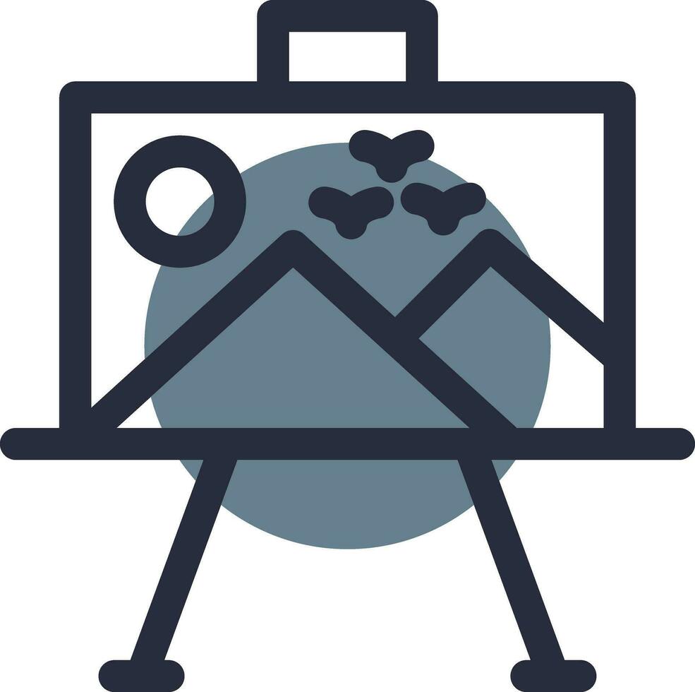 Paint Canvas Creative Icon Design vector