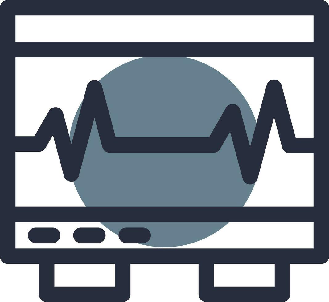 Electrocardiogram Creative Icon Design vector