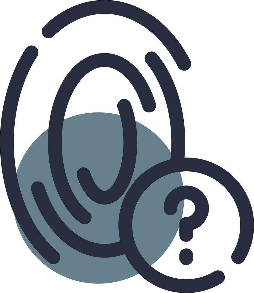 Fingerprint Creative Icon Design vector