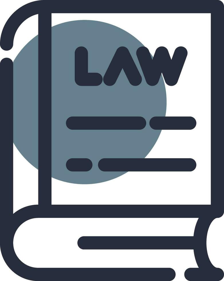 Law Book Creative Icon Design vector