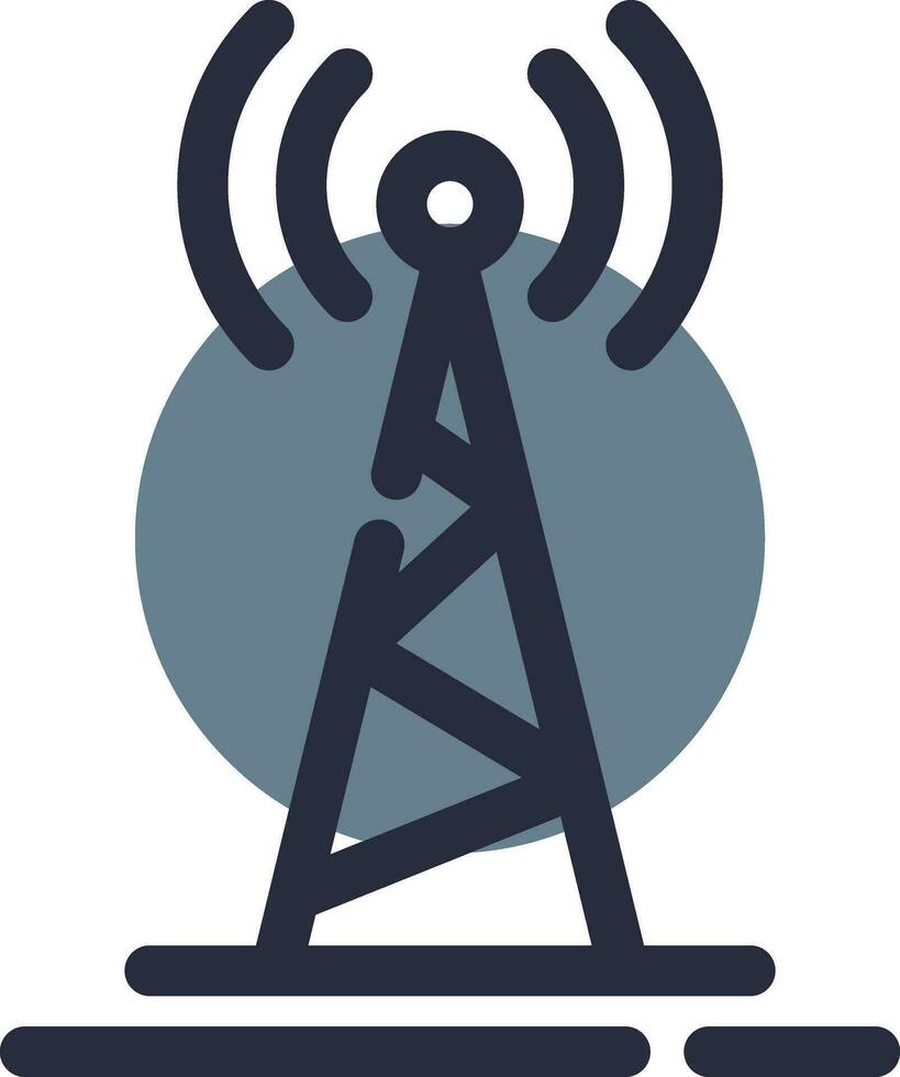 diseño de icono creativo de torre de radio vector