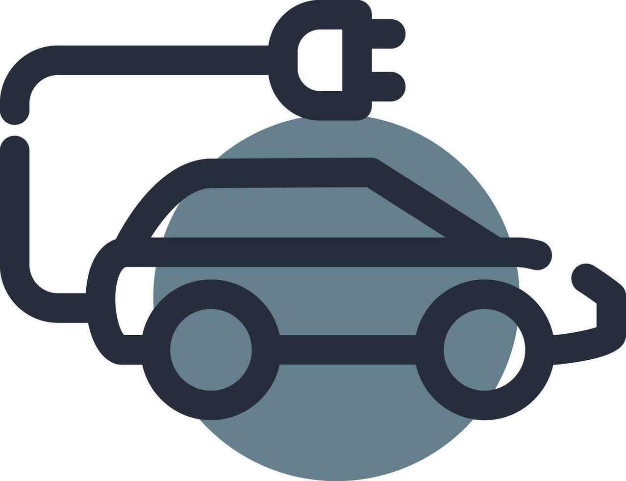 diseño de icono creativo de coche eléctrico vector