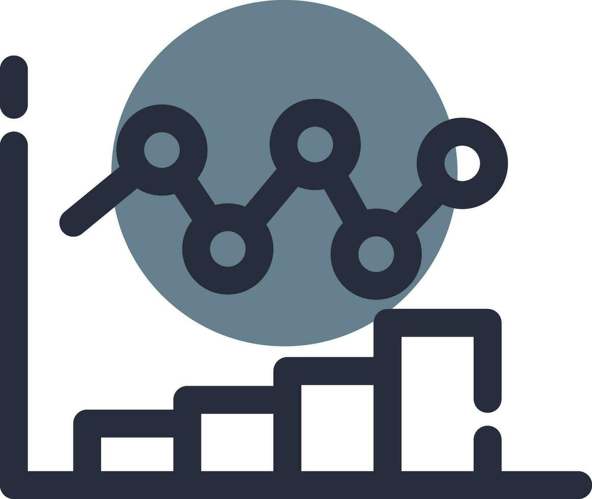 Bar Chart Creative Icon Design vector