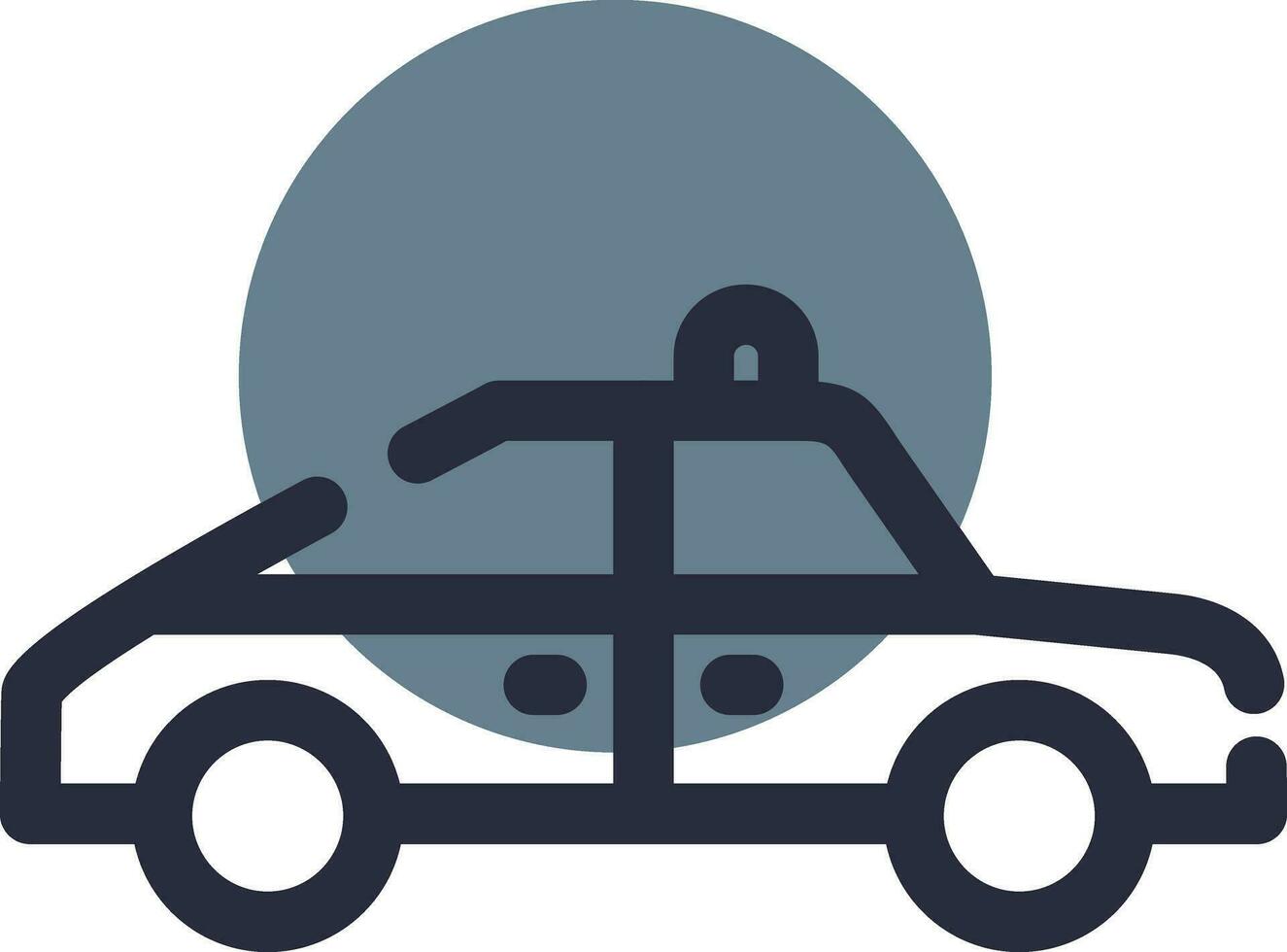 diseño de icono creativo de coche de policía vector