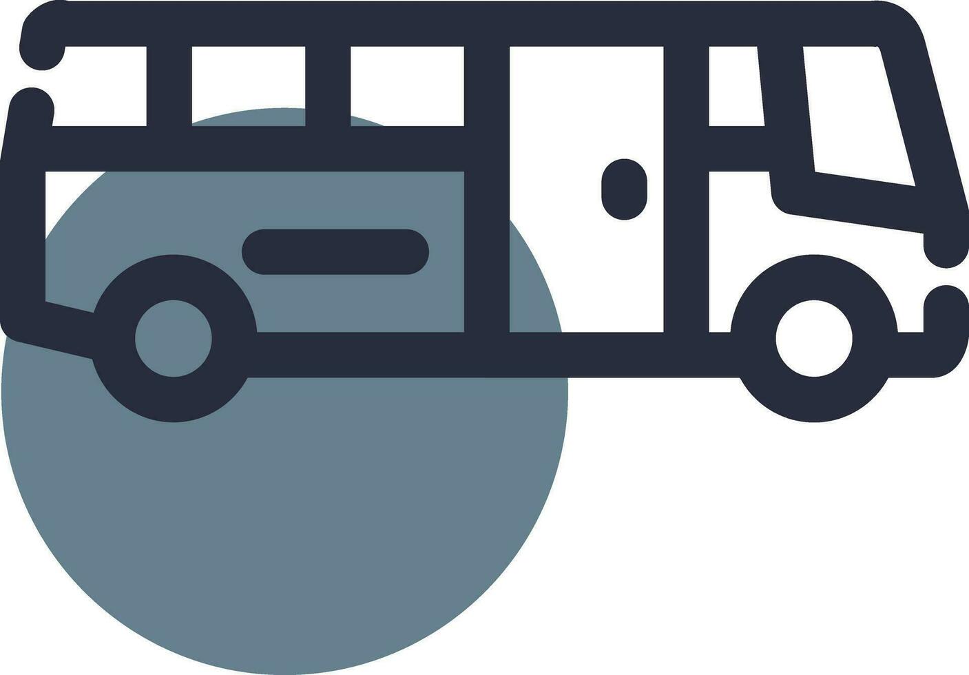 School Bus Creative Icon Design vector