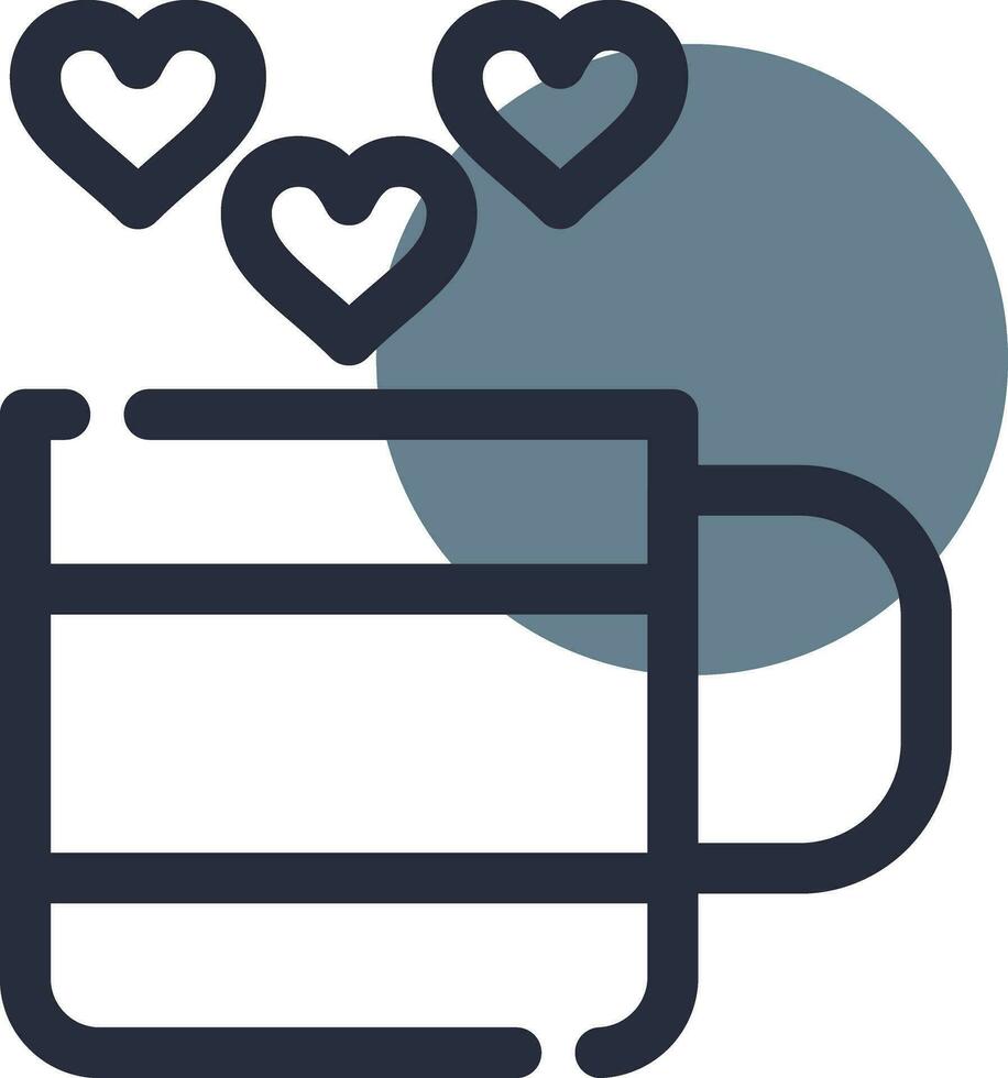 amor té creativo icono diseño vector