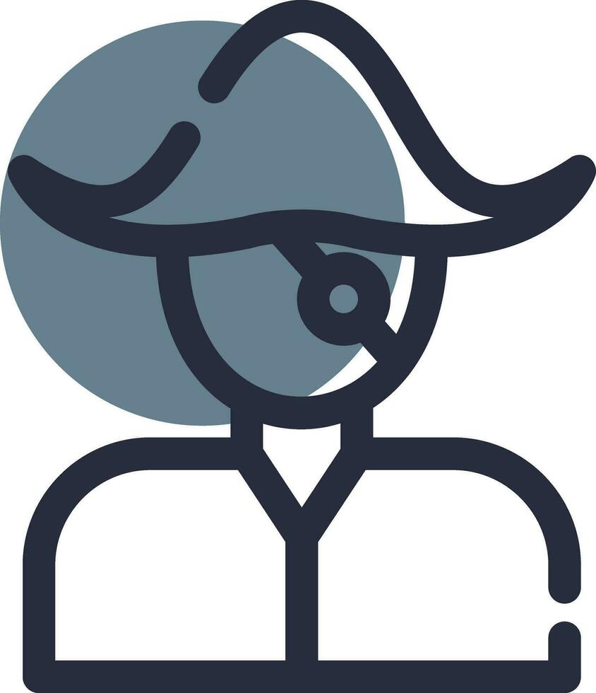 diseño de icono creativo pirata vector