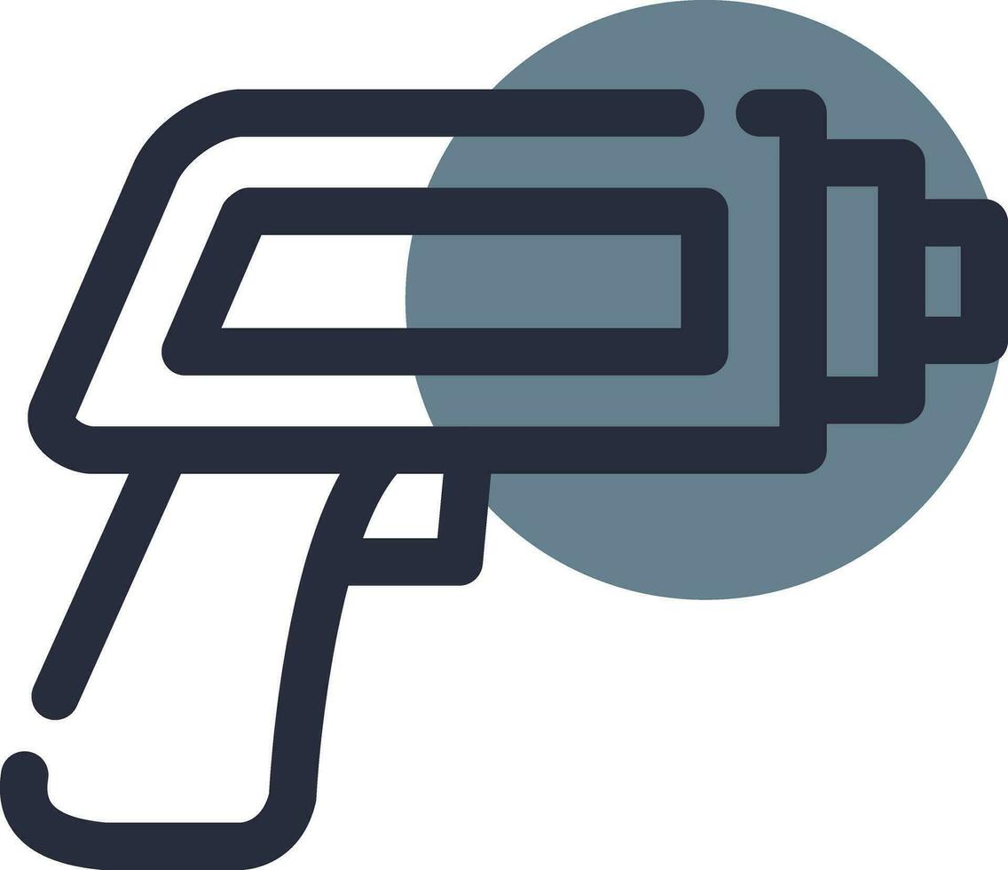 Thermometer Gun Creative Icon Design vector