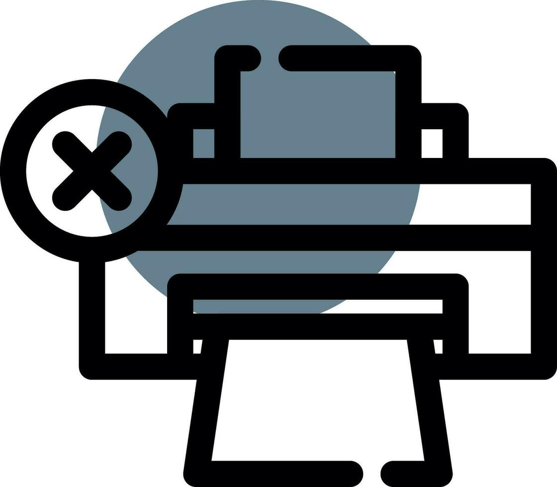 Printer Error Creative Icon Design vector