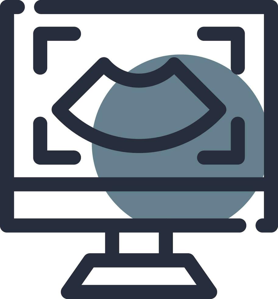 Ultrasound Creative Icon Design vector