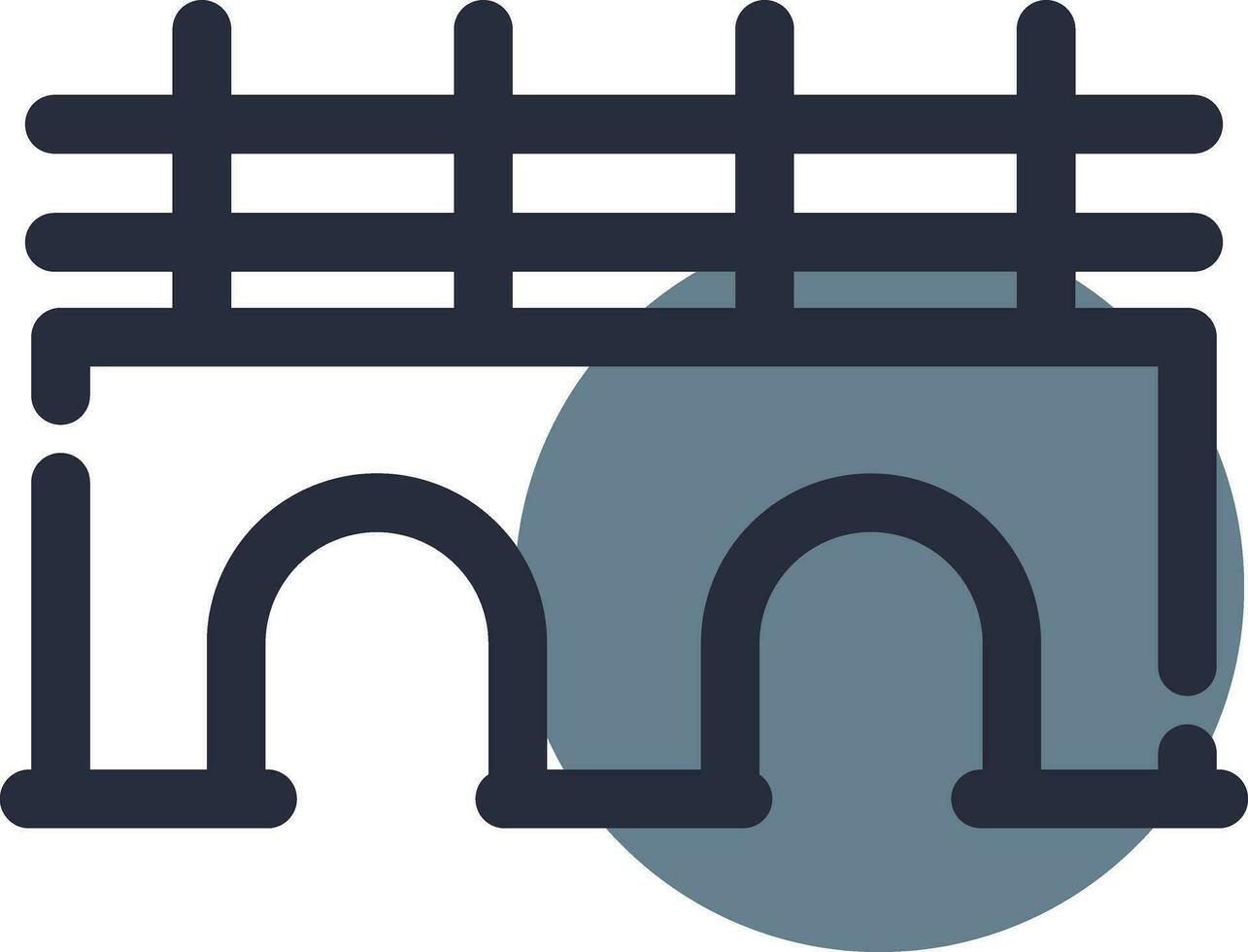 Bridge Creative Icon Design vector