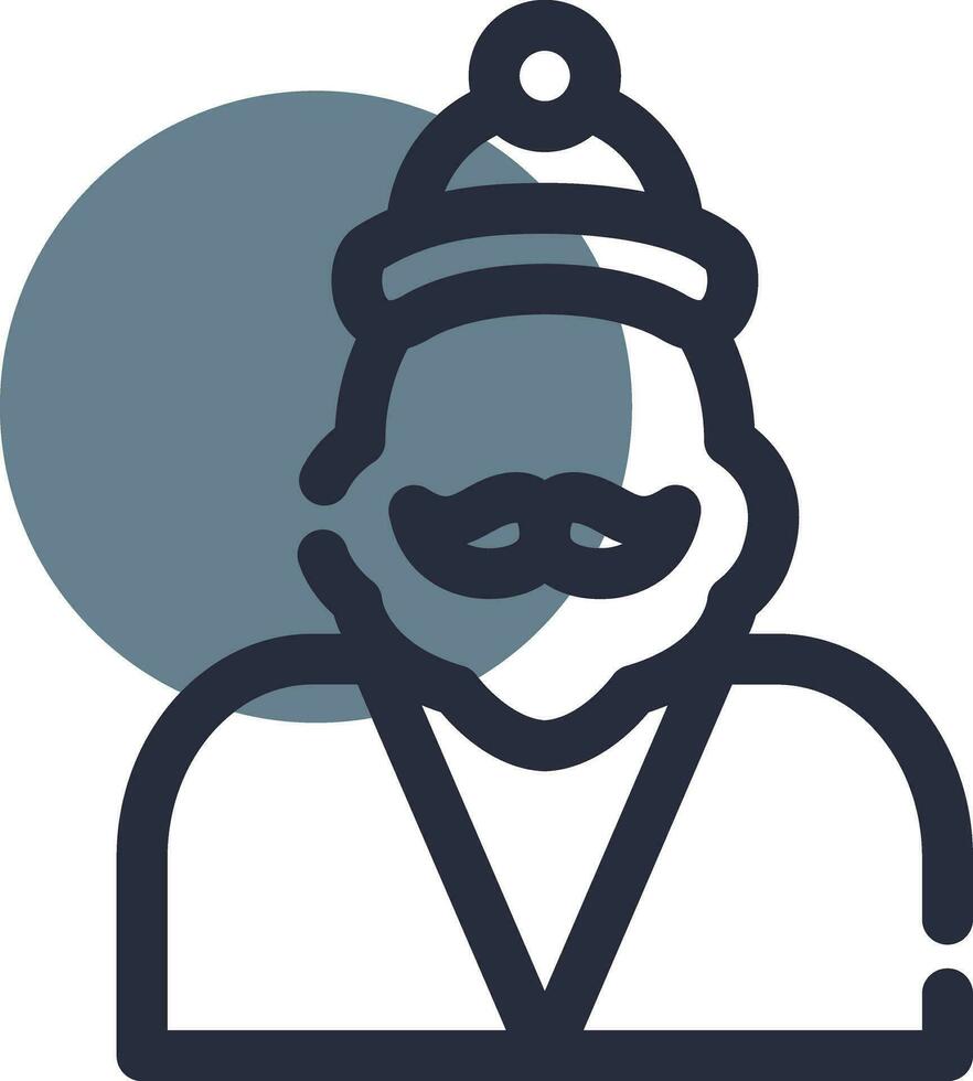 Santa Claus Creative Icon Design vector