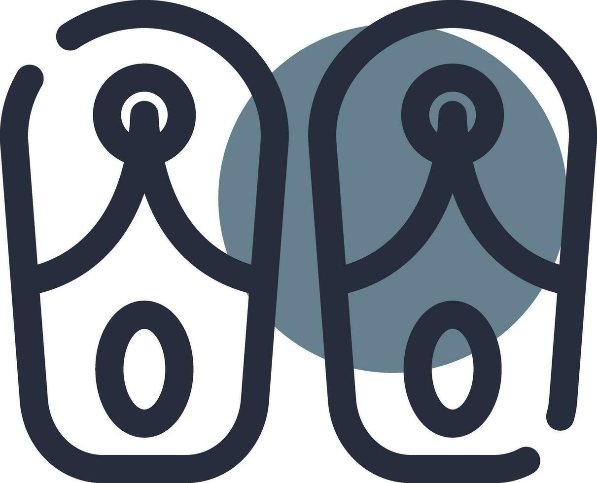 Slippers Creative Icon Design vector