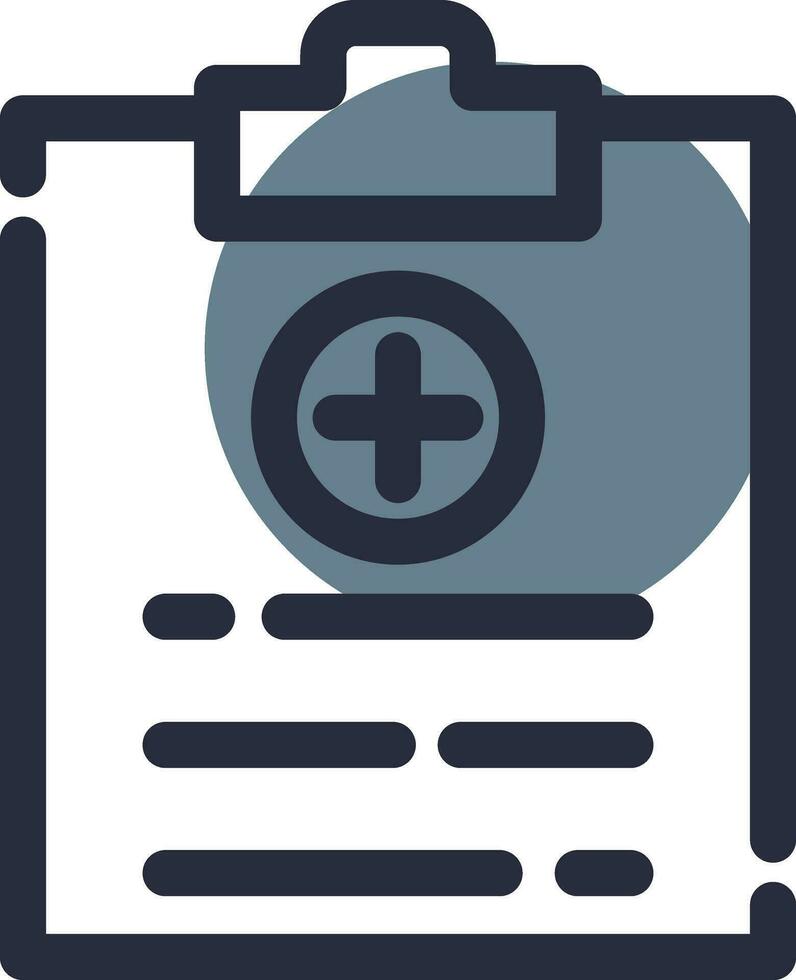 diseño de icono creativo de informe médico vector