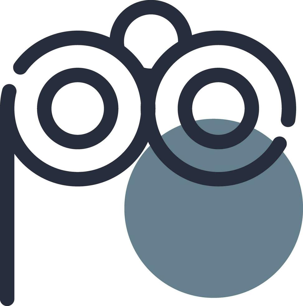 Lorgnette Glasses Creative Icon Design vector