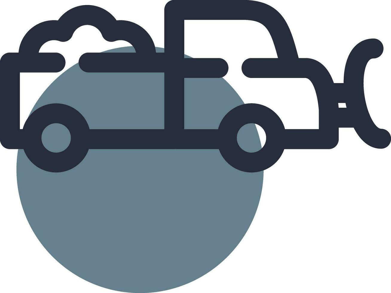Snowplow Creative Icon Design vector
