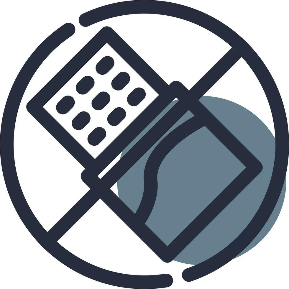 No Chocolate Creative Icon Design vector