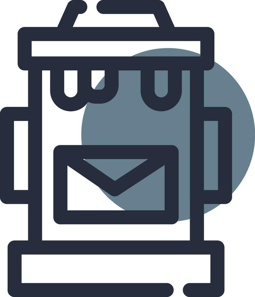 Postbox Creative Icon Design vector