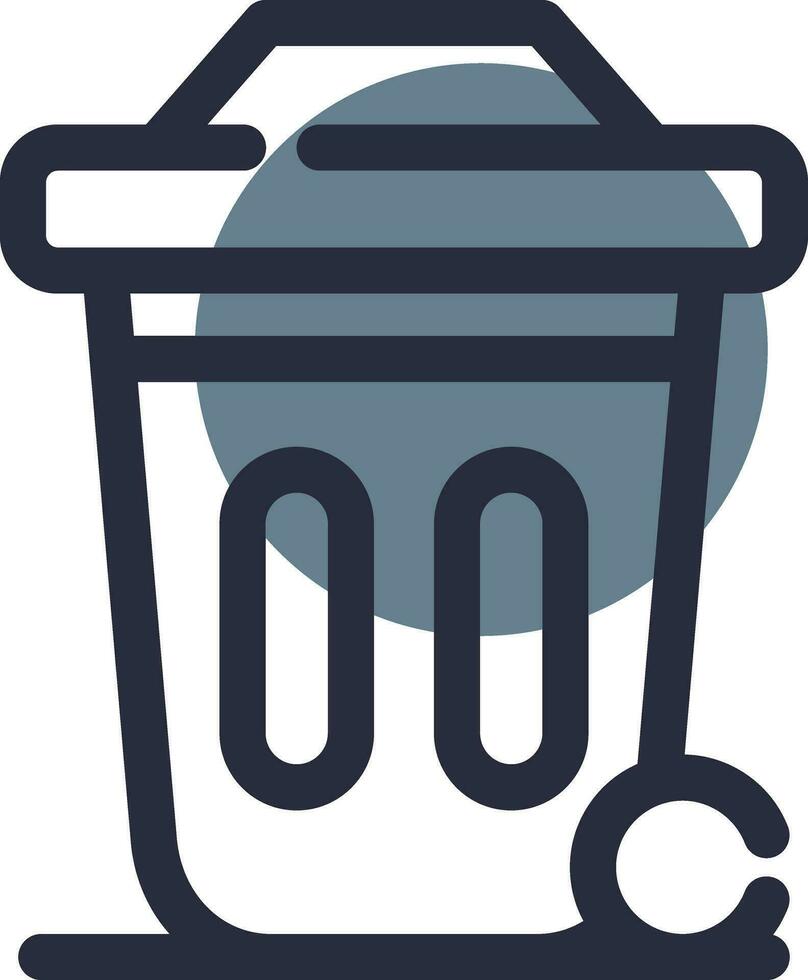 Dustbin Creative Icon Design vector