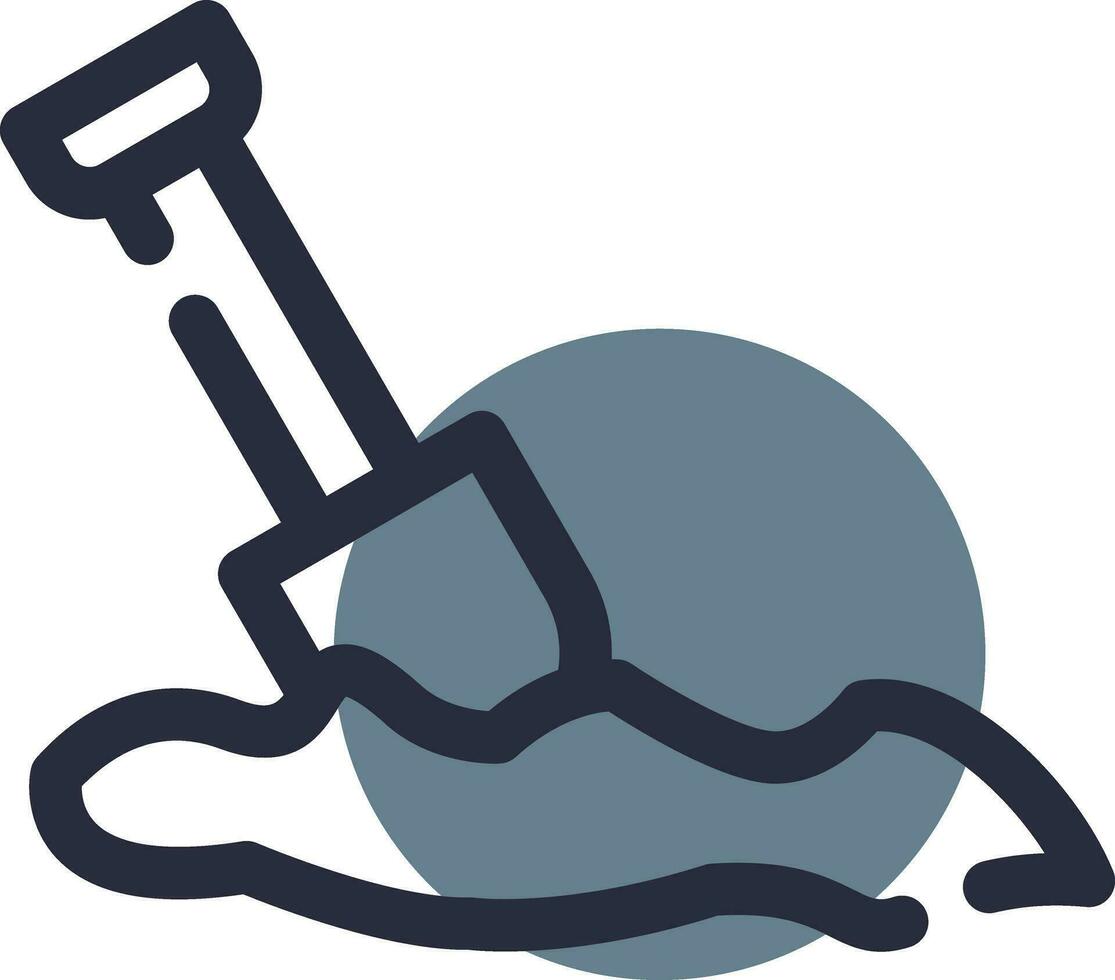 Digging Creative Icon Design vector