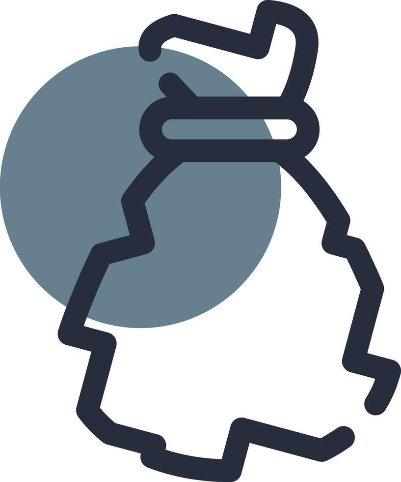 Waste Bag Creative Icon Design vector