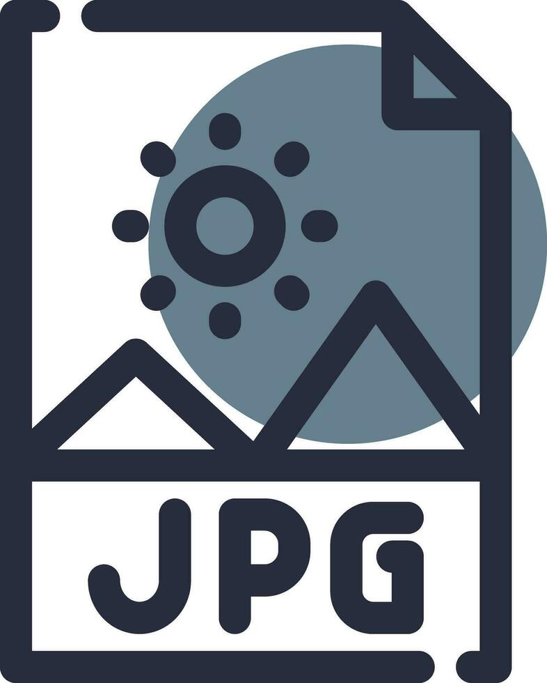 diseño de icono creativo de archivo jpg vector