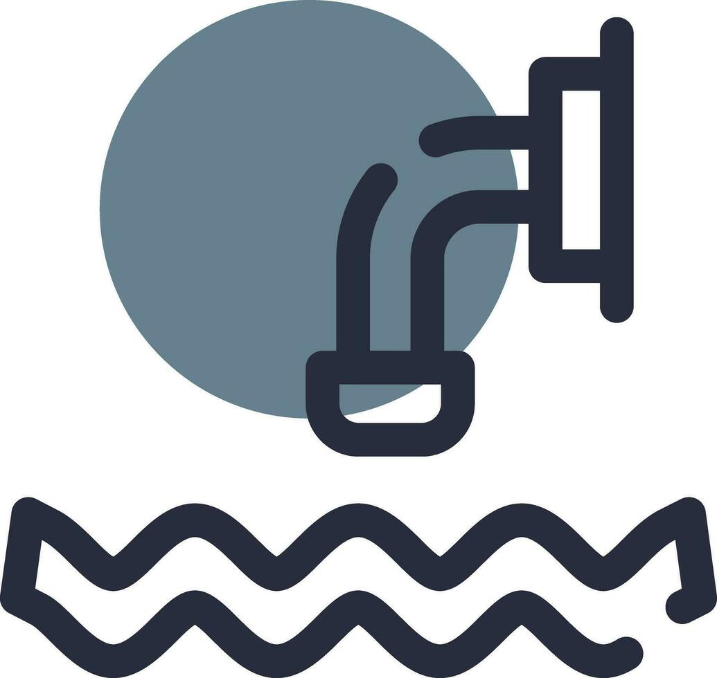 Waste Water Creative Icon Design vector