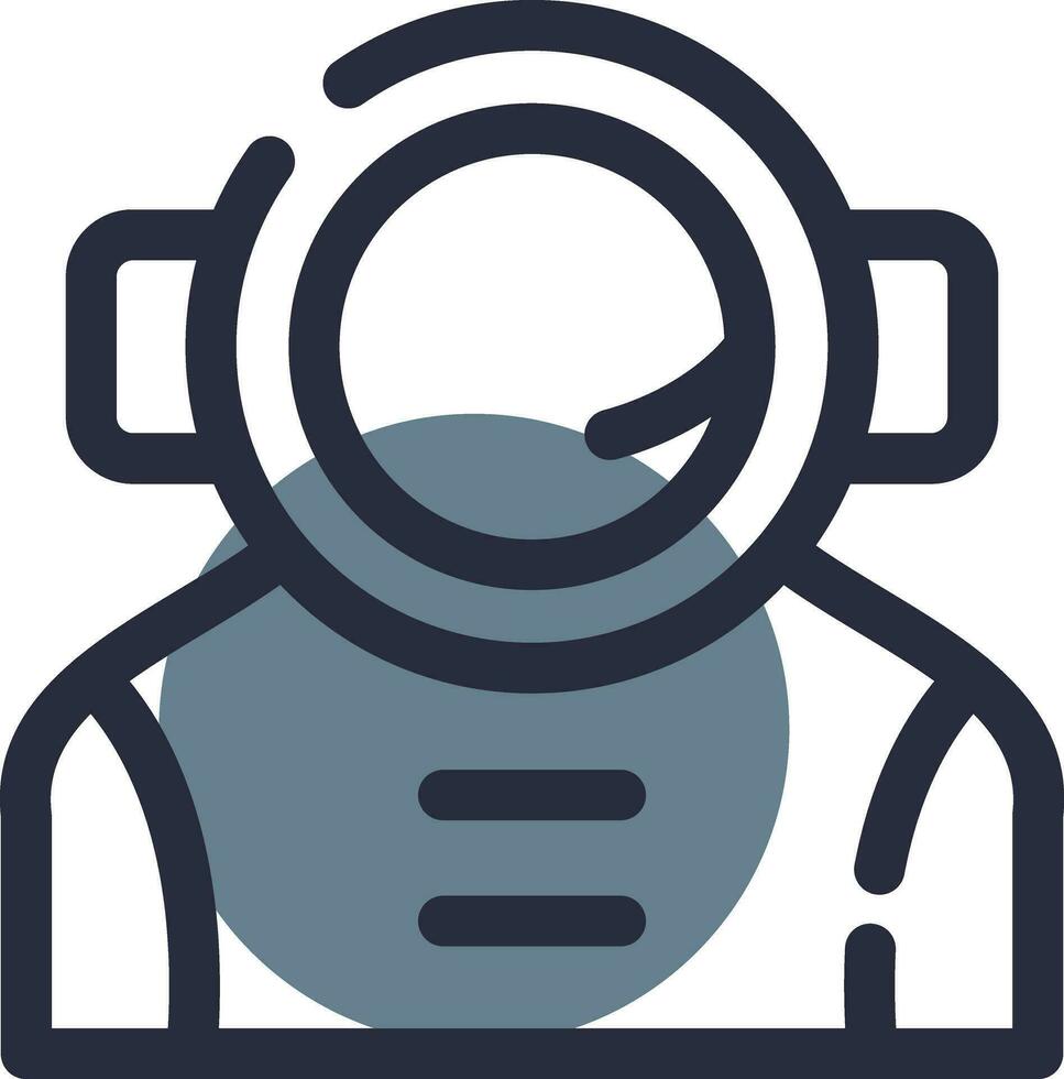 diseño de icono creativo de astronauta vector