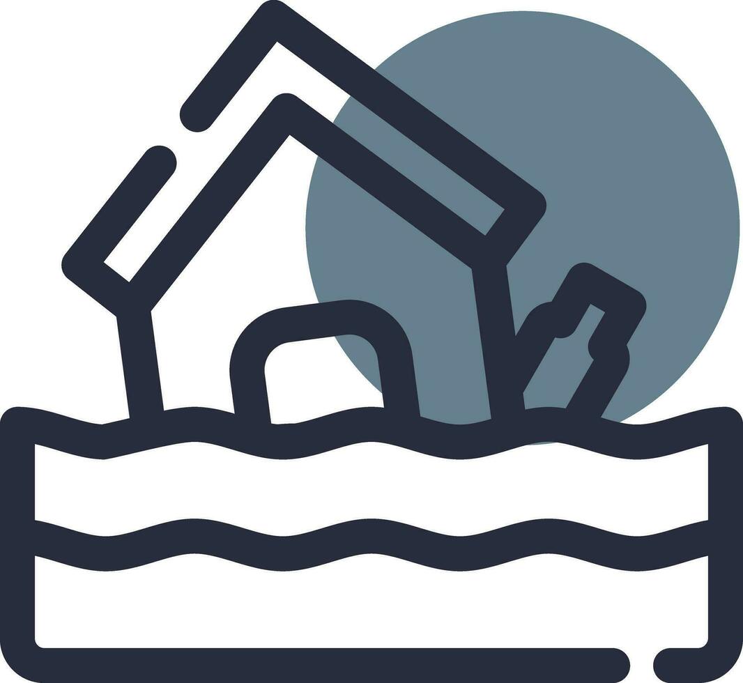 Flood Creative Icon Design vector