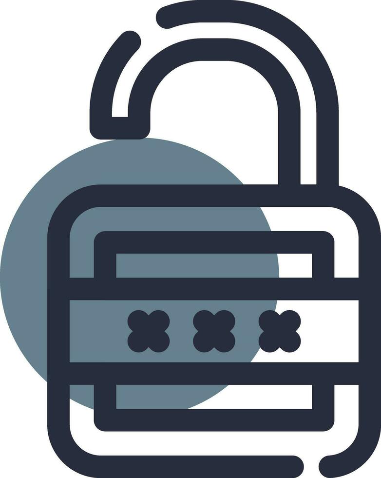 Lock Open Creative Icon Design vector