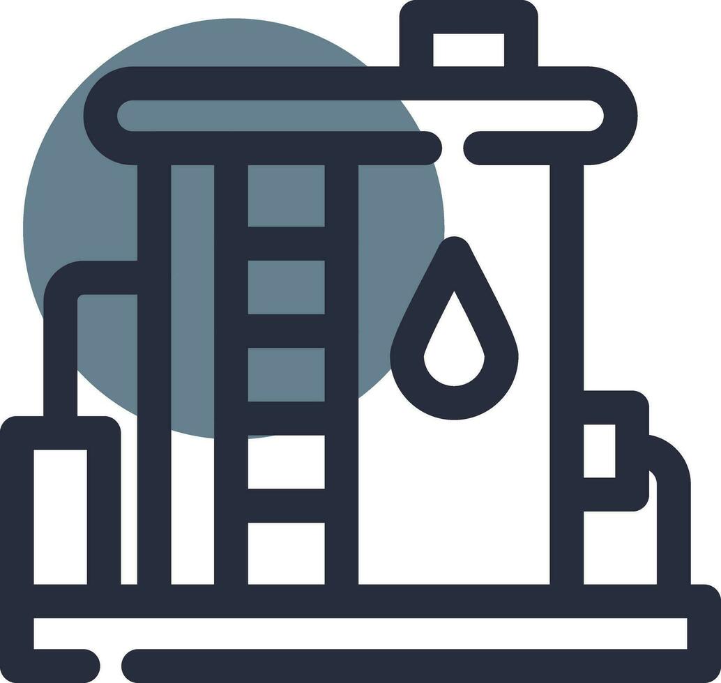 Oil Tank Creative Icon Design vector